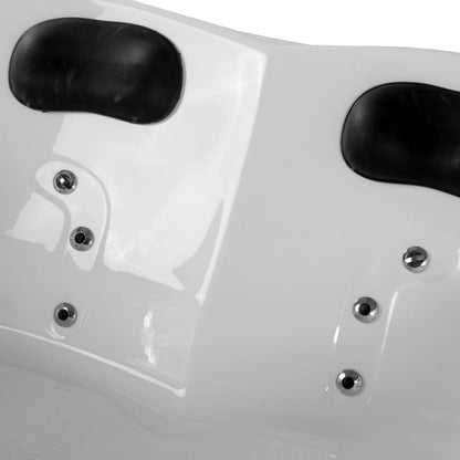 Tina de hidromasaje doble para empotrar Tapatía. Acrílico antibacterial, 2.5 HP, jets direccionales y lumbares, opción de cromoterapia y ozono. Ideal para baños residenciales de alto confort.