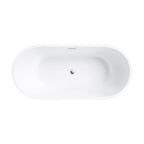 Bañera freestanding Corsica Q186 vista cenital