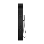 Descubre la hidroducha de lujo Mist en negro mate con Bluetooth y jets. Ingeniería superior y diseño arquitectónico en Todo Para Tu Baño.
