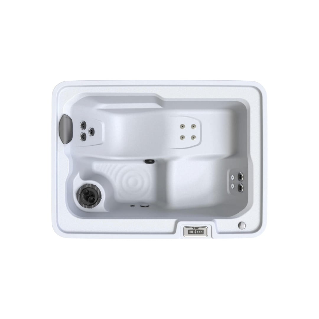 Descubre el spa de exterior HotSpring Mini™. Solución portátil de hidroterapia para 2 usuarios con tecnología Plug-N-Play. Todo Para Tu Baño, autoridad en wellness.